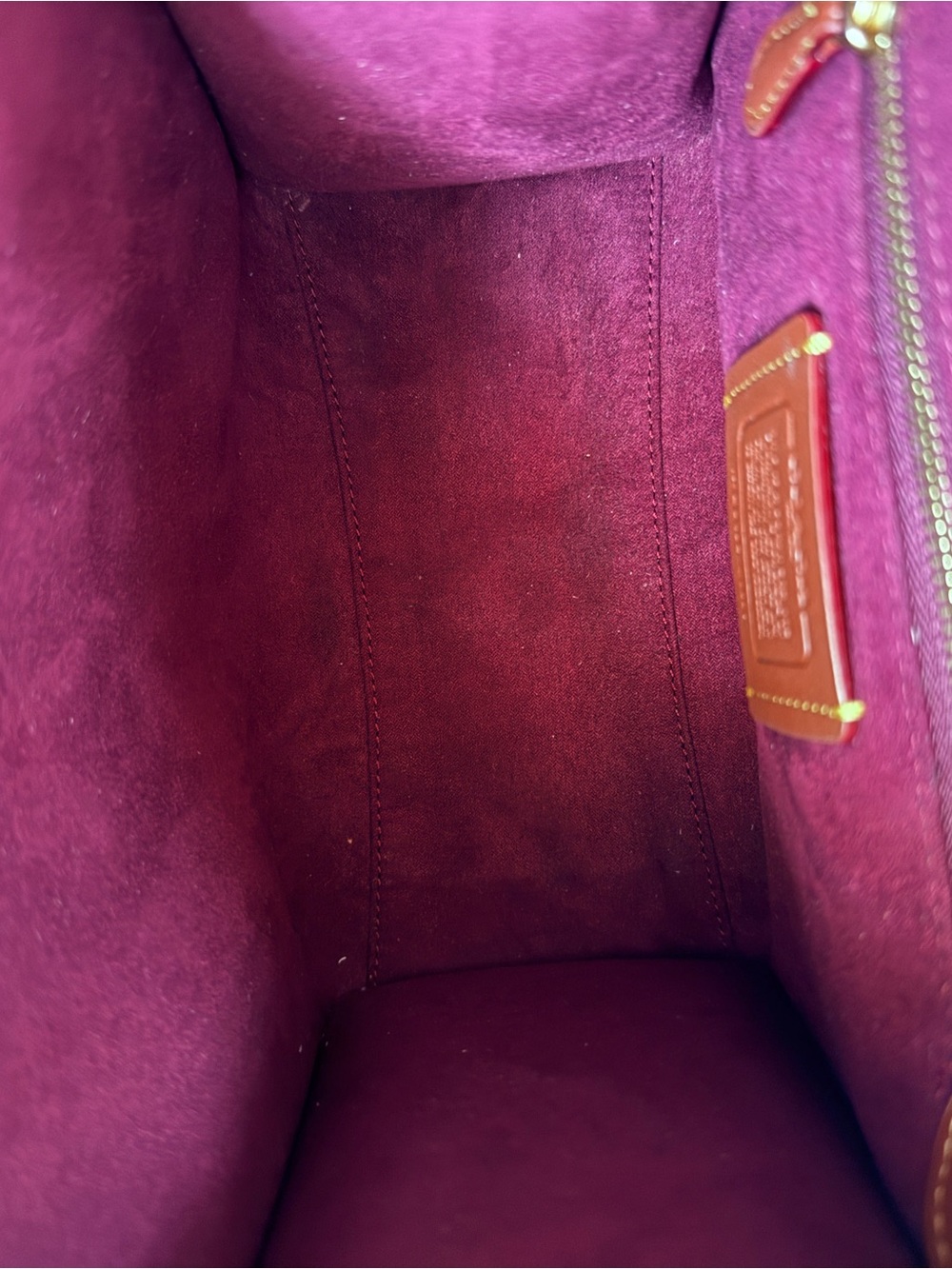 COACH field tote Colorblock 22 pink bag. - Picture 7 of 15